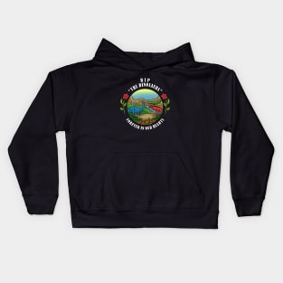 RIP The Dinosaurs Forever In Our Hearts Kids Hoodie